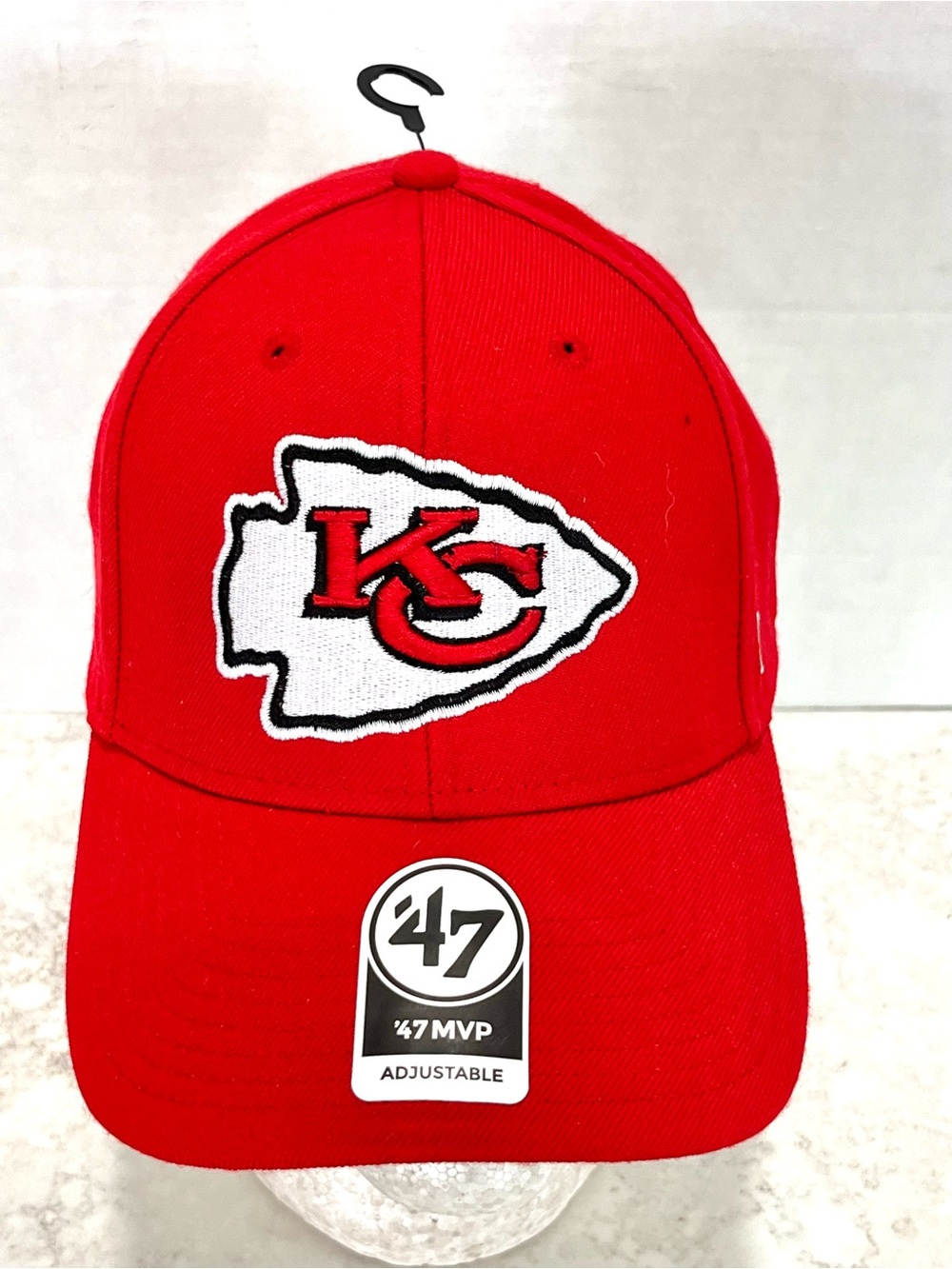 Kansas City NFL Licensed KC Chiefs '47 MVP Red Adjustable Cap Hat  NWT